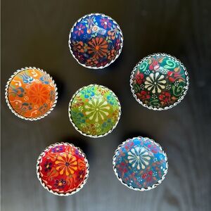 Vibrant Handcrafted Ceramic Knobs Set